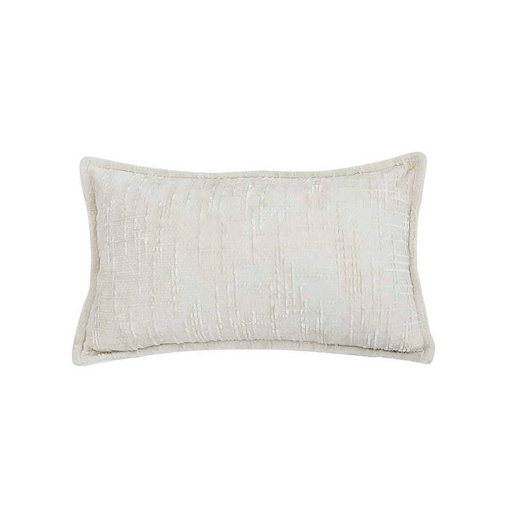 SOGA 30X50cm Elegant Cream Lumbar Pillowcase 1