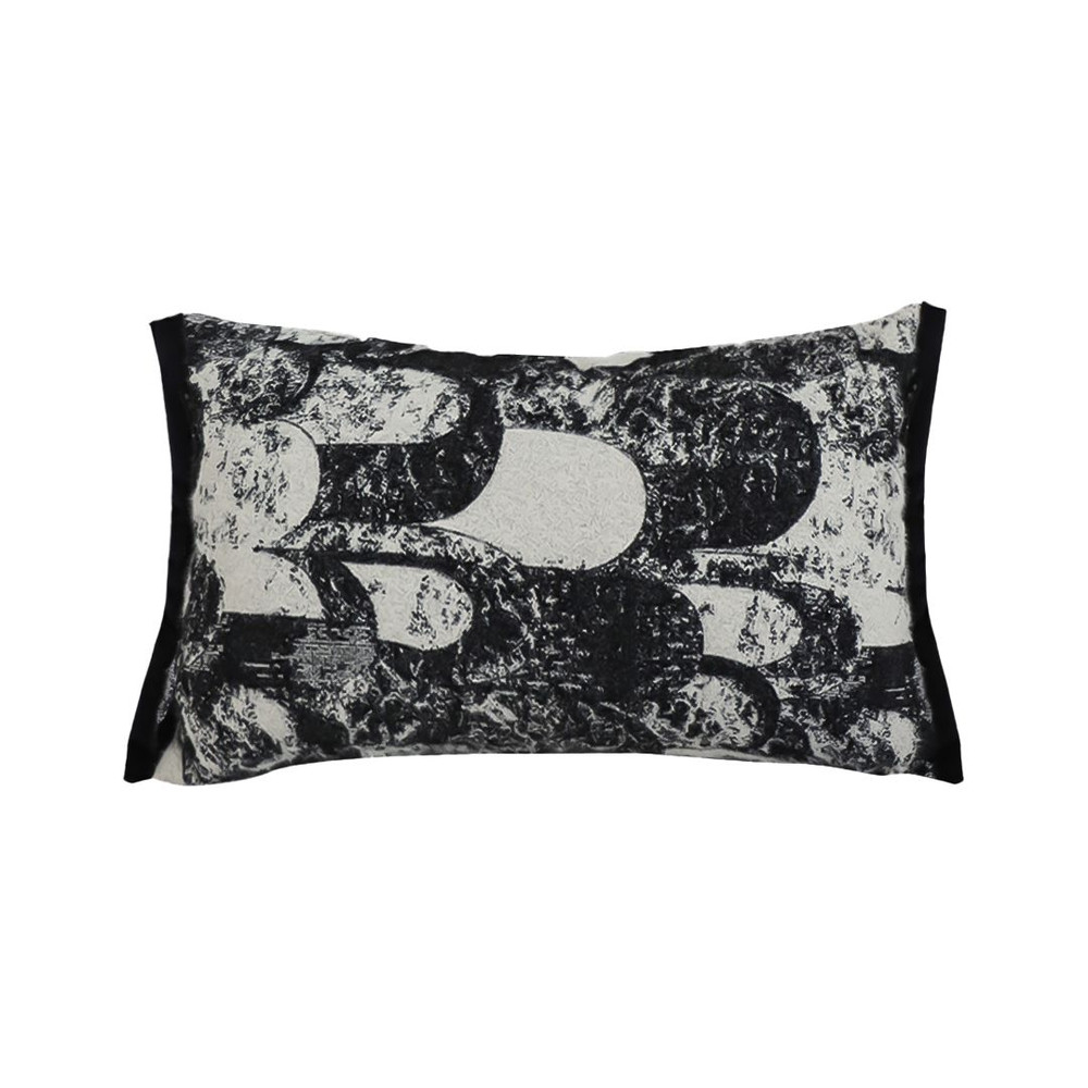SOGA 30X50cm Modern Black White Abstract Lumbar Pillowcase 1