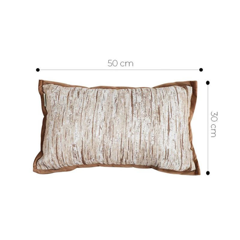 SOGA 30X50cm Neutral WoodTexture Pillowcase 5