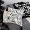 Soga 45cm Elegant Black White Cushion Cover With Tassels 3