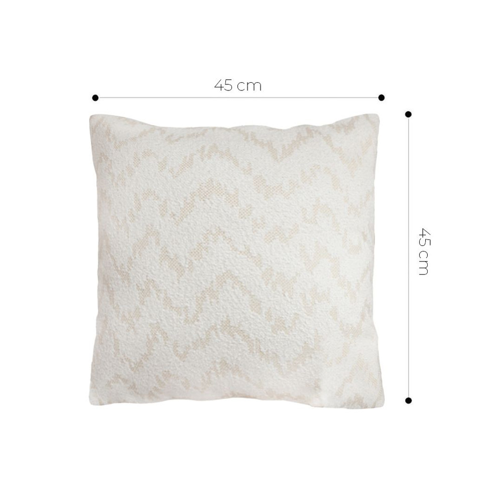 SOGA 45cm Cream Chevron Embroidered Pillowcase 5