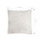 SOGA 45cm Cream Chevron Embroidered Pillowcase 5