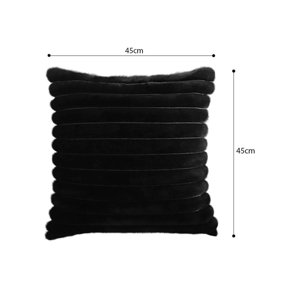 SOGA 45cm Medieval Raised Pattern Fringed Velvet Pillowcase 3
