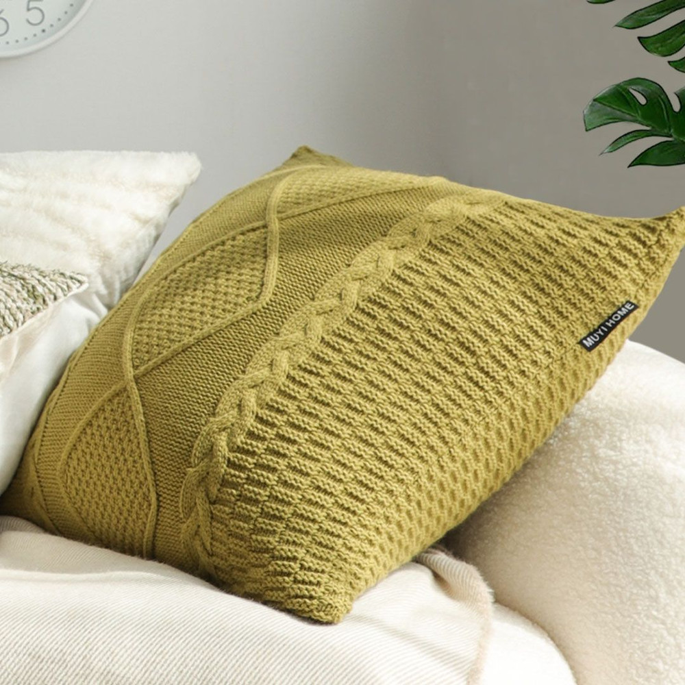 SOGA 45cm Retro Twisted Vine Rhombus Pillowcase 3