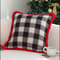 SOGA 45cm CozyFest Square Buffalo Plaid Fleece Pillowcase 3