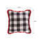SOGA 45cm CozyFest Square Buffalo Plaid Fleece Pillowcase 4