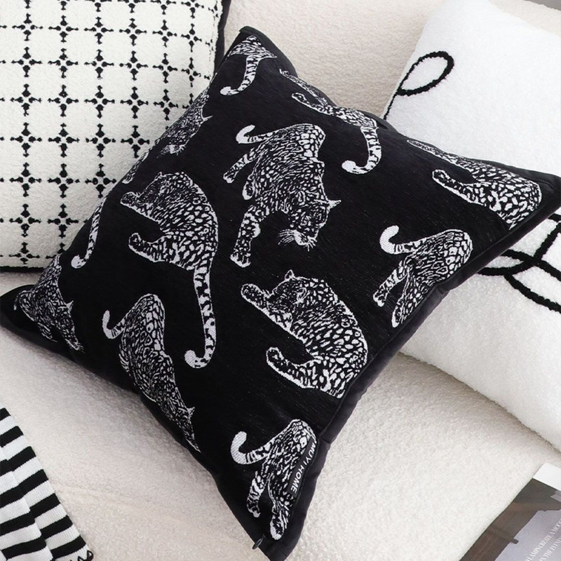 SOGA 45cm Bold Panther Black Pillowcases 3