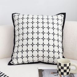 soga 45cm nordic square shape monochrome pattern pillowcase