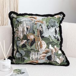soga 45cm artistic landscape tapestry pillow case