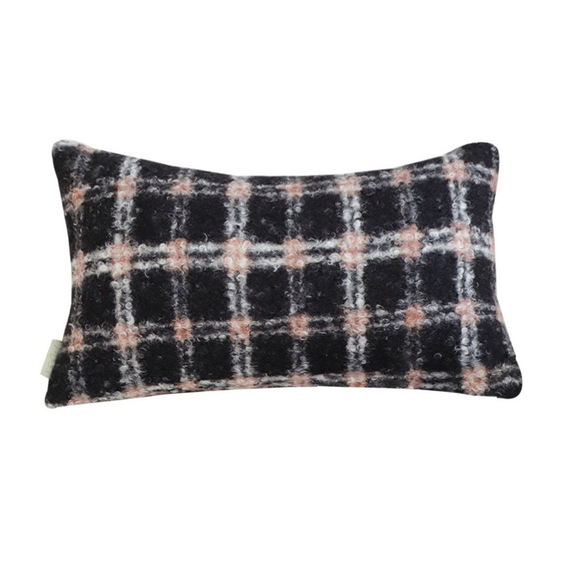 SOGA 30x50cm Cozy Plaid Checkered Pillowcase 1