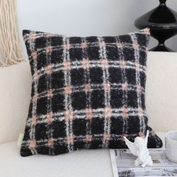 soga 45cm cozy cabin plaid pillowcase