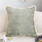 SOGA 45cm Sage Green Velvet Pillowcase With Faux Fur Trim 0