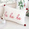 SOGA 45cm Ho Ho Ho Sherpa Christmas Pillowcase 2