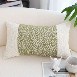 soga 30x50cm textured green accent pillowcase