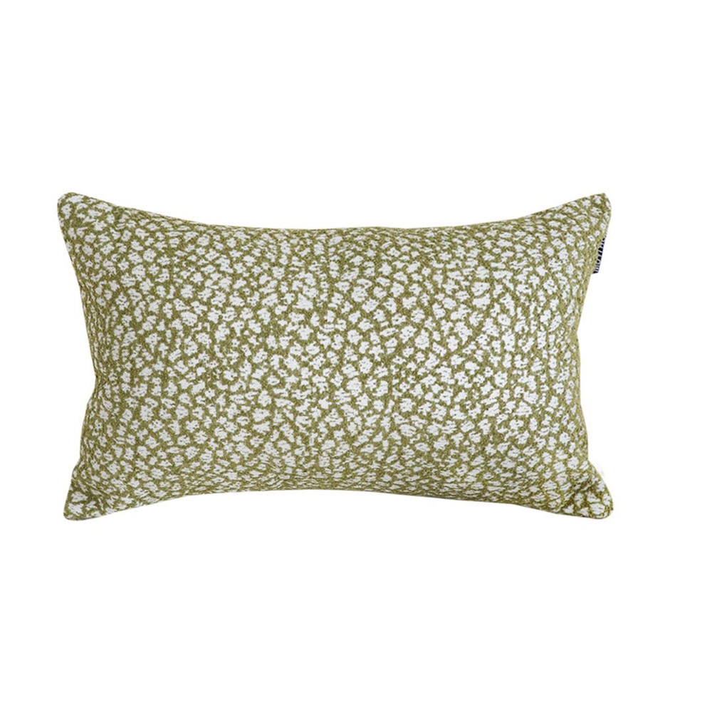 SOGA 30x50cm Rectangular Textured Pillowcase Olive Green Accent 1