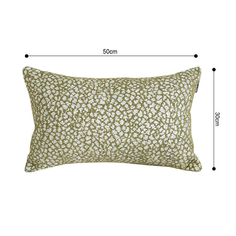 SOGA 30x50cm Rectangular Textured Pillowcase Olive Green Accent 4