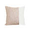 SOGA 45cm Chic Ivory  Gold Textured Pillowcase 1