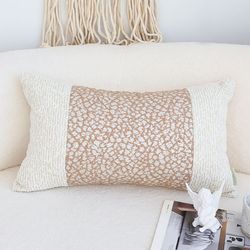 soga 30x50cm kalen rose gold flecked lumbar pillowcase