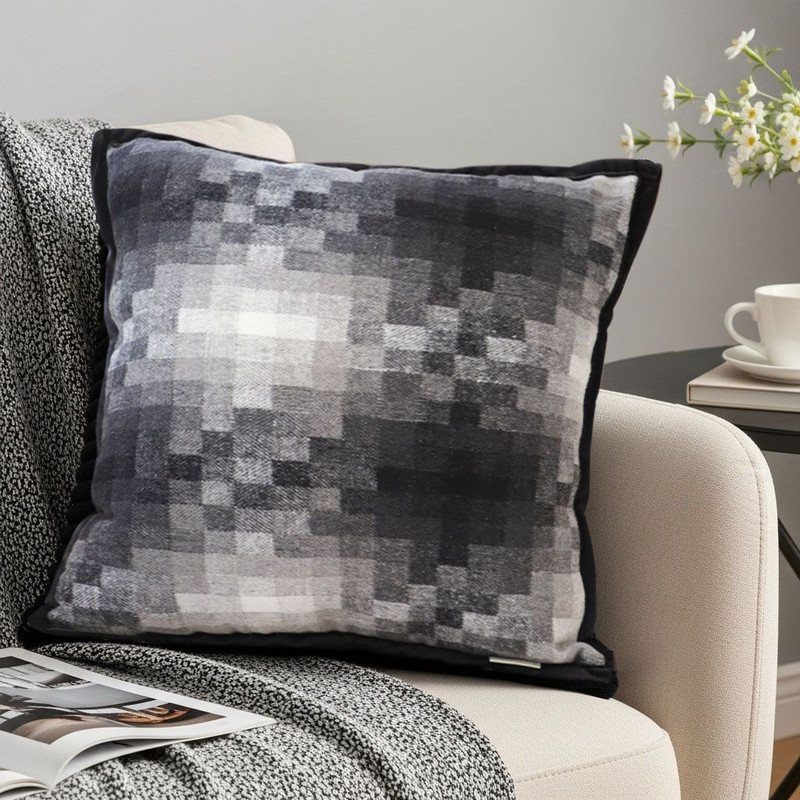 SOGA 45cm Pixelated Comfort Square Pillowcase 5