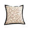 SOGA 45cm Heart Patterned OffWhite Square Pillowcase With Black Trim 1