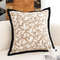 SOGA 45cm Heart Patterned OffWhite Square Pillowcase With Black Trim 2