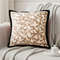 SOGA 45cm Heart Patterned OffWhite Square Pillowcase With Black Trim 0