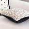 SOGA 45cm Heart Patterned OffWhite Square Pillowcase With Black Trim 6
