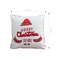 SOGA 45cm Merry Christmas To You Festive White Pillowcase With Red Green Accents 4