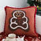 SOGA 45cm Cozy Christmas Gingerbread Man Accent Pillowcase 0