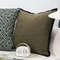 SOGA 45cm Soft Olive Green Square Decorative Pillowcase 4