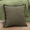 SOGA 45cm Soft Olive Green Square Decorative Pillowcase 6