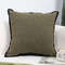 SOGA 45cm Soft Olive Green Square Decorative Pillowcase 0