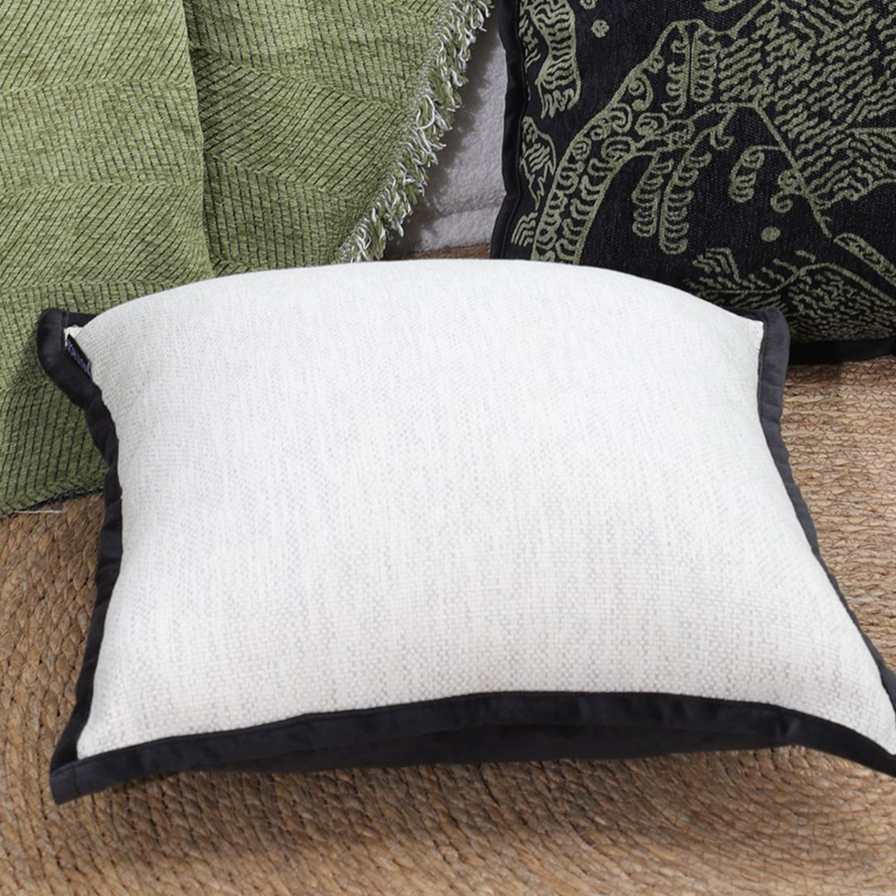 SOGA 45cm French Style Solid Texture Throw Pillowcase 3