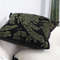 SOGA 45cm NatureInspired Midnight Green Embroidered Pillowcase 2