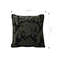 SOGA 45cm NatureInspired Midnight Green Embroidered Pillowcase 5
