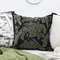 SOGA 45cm NatureInspired Midnight Green Embroidered Pillowcase 6