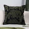 SOGA 45cm NatureInspired Midnight Green Embroidered Pillowcase 0