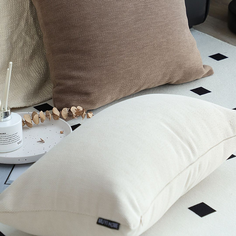 SOGA 30x50cm Luxe White Rectangular Lumbar Pillowcase 2