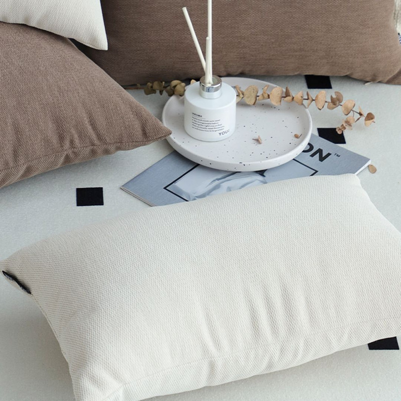 SOGA 30x50cm Luxe White Rectangular Lumbar Pillowcase 6