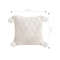 SOGA 45cm Luxurious Ivory Diamond Knit Throw Pillowcase With Pom Poms 5