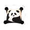 SOGA 45cm Panda PomPom Decorative Pillowcase 5