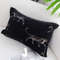SOGA 30x50cm Elegant Black Panther Embroidered Decorative Pillowcase 0