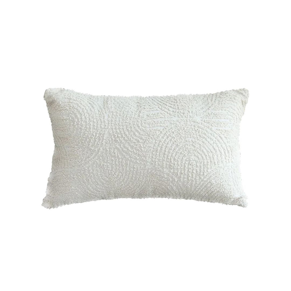 SOGA 30x50cm Embroidered OffWhite Lumbar Pillowcase For Modern Home 1