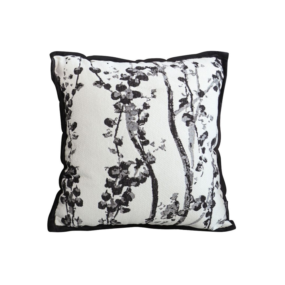 SOGA 45cm Black White Botanical Modern Pillowcase 1