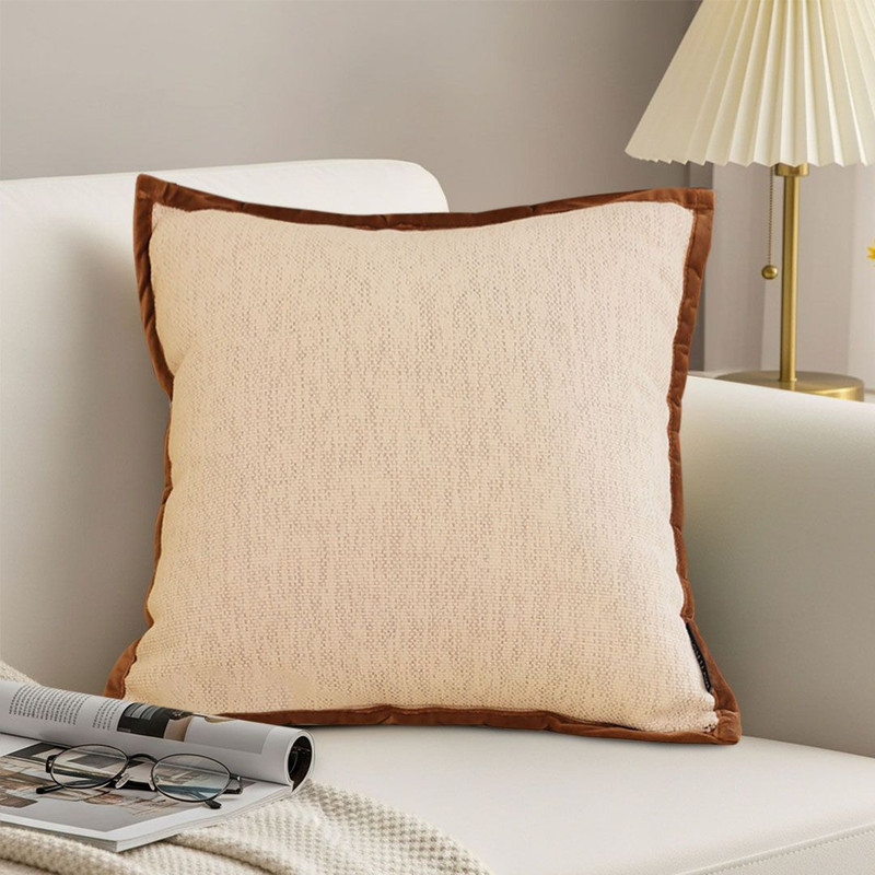 SOGA 45cm Vintage OffWhite Square Decorative Pillowcase 0