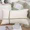 SOGA 30x50cm Cozy Chic Lumbar Pillowcase With Modern Green Stripe 2