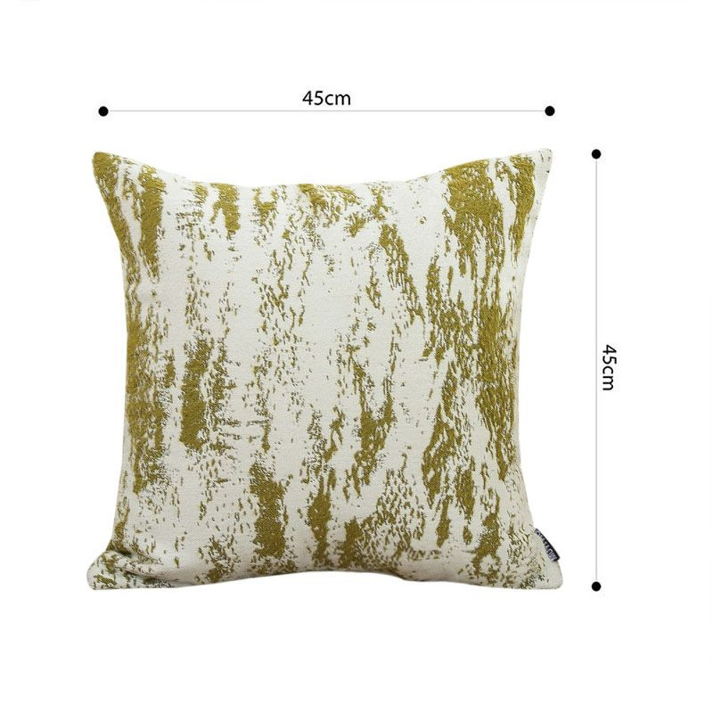 SOGA 45cm MossWhite Cascade Brushstroke Decorative Pillowcase 4