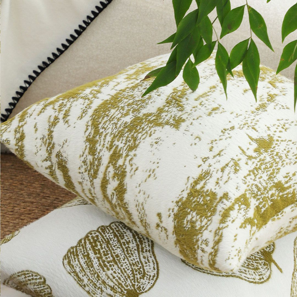 SOGA 45cm MossWhite Cascade Brushstroke Decorative Pillowcase 6