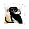 SOGA 45cm Playful Black Cat Silhouette Pillowcase 4
