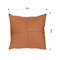 SOGA 45cm Modern Terracotta Solid Color Textured Pillowcase 4